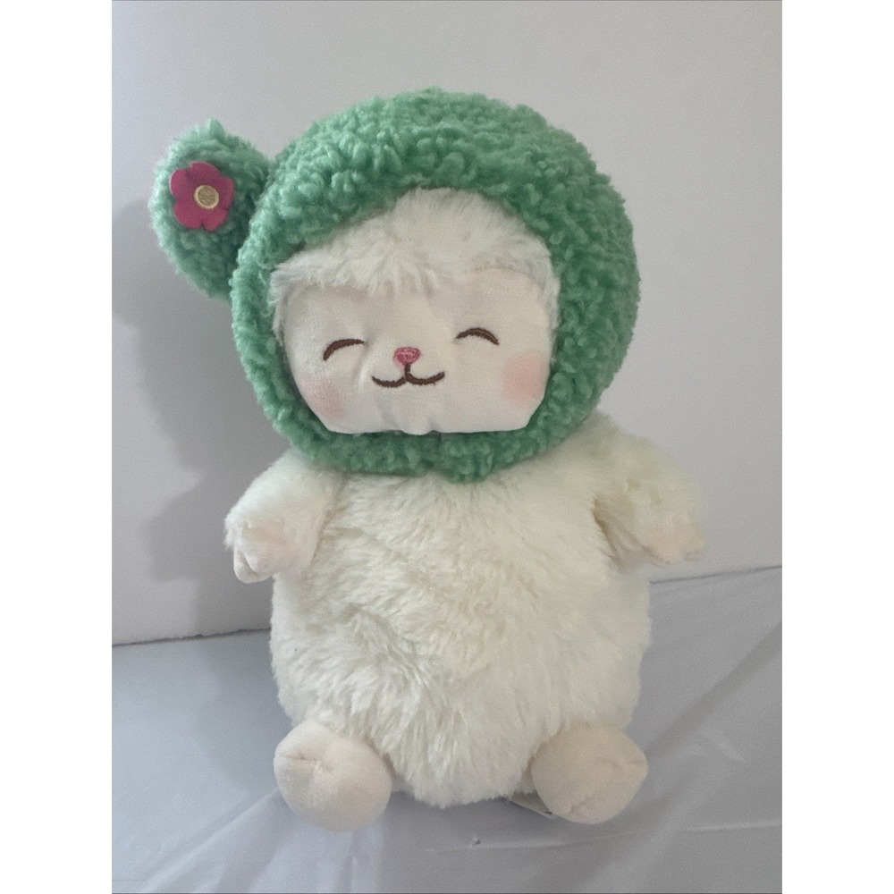 Miniso Penple Cactus Lamb Baby Cici W/Flower 10" Plush Stuffed Animal Toy NWOT